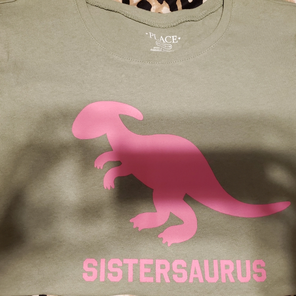 Girl's Sistersaurus tee